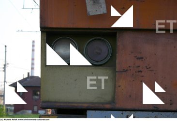 Photo Texture of Train Floodlight