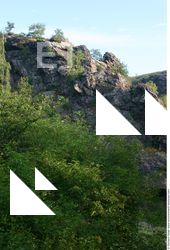 Cliffs Overgrown Rock