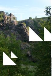 Cliffs Overgrown Rock