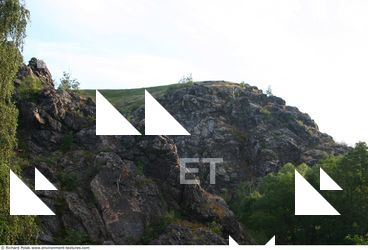 Cliffs Overgrown Rock