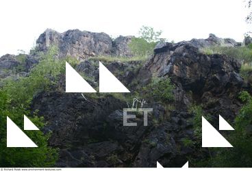 Cliffs Overgrown Rock