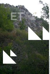 Cliffs Overgrown Rock