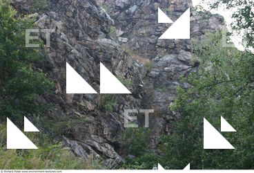 Cliffs Overgrown Rock