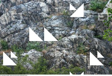 Cliffs Overgrown Rock