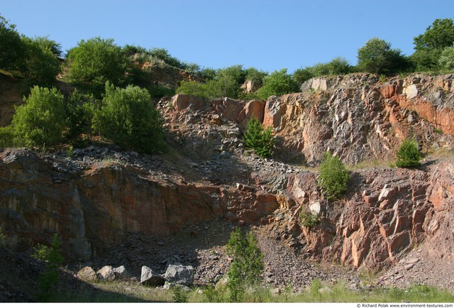 Various Walls Stones Cliffs Overgrown Rock