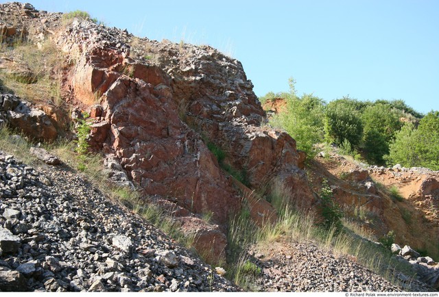 Various Walls Stones Cliffs Overgrown Rock