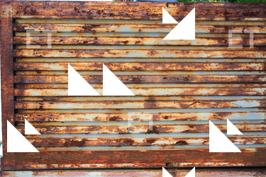 Rusted Corrugated Plates Metal