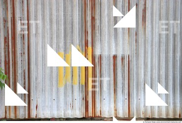 Rusted Corrugated Plates Metal