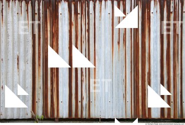 Rusted Corrugated Plates Metal