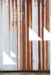 Rusted Corrugated Plates Metal