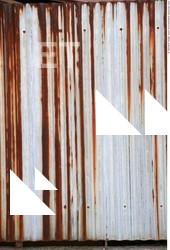 Rusted Corrugated Plates Metal