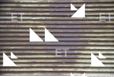 Rusted Corrugated Plates Metal