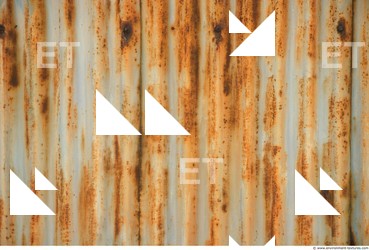 Rusted Corrugated Plates Metal