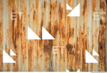 Rusted Corrugated Plates Metal
