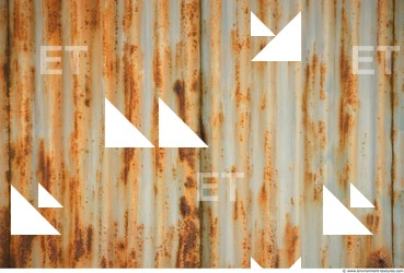 Rusted Corrugated Plates Metal