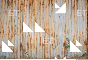 Rusted Corrugated Plates Metal