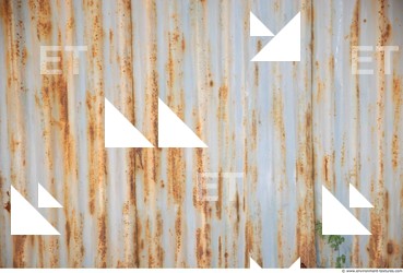 Rusted Corrugated Plates Metal