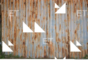 Rusted Corrugated Plates Metal