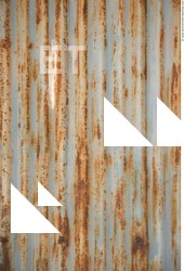 Rusted Corrugated Plates Metal