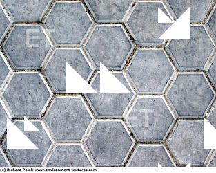 Photo Texture of Hexagonal Tiles