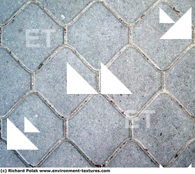 Photo Texture of Hexagonal Tiles