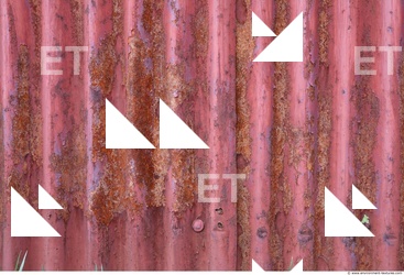 Rusted Corrugated Plates Metal