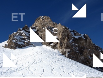 Photo Texture of Background Snowy Mountains