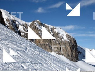 Photo Texture of Background Snowy Mountains