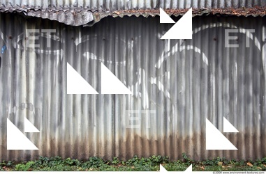 Dirty Corrugated Plates Metal