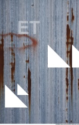 Rusted Corrugated Plates Metal