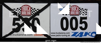 Letter and Numbers Sign