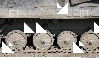 Photo Texture of Tank Wheels