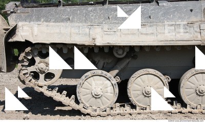 Photo Texture of Tank Wheels