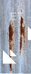 Rusted Corrugated Plates Metal