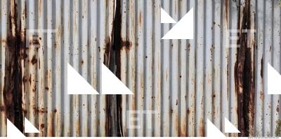 Rusted Corrugated Plates Metal