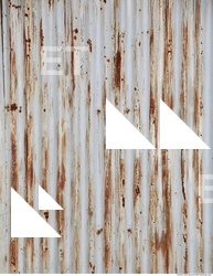 Rusted Corrugated Plates Metal