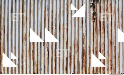 Rusted Corrugated Plates Metal