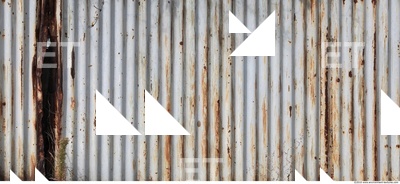 Rusted Corrugated Plates Metal