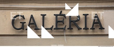 Letter and Numbers Sign