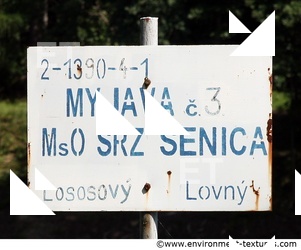 Letter and Numbers Sign