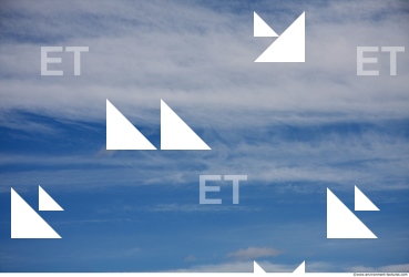 Photo Texture of Blue Clouded Clouds