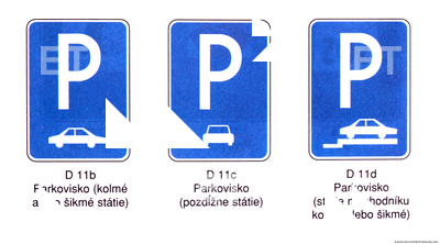 Parking Traffic Signs