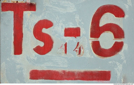Letter and Numbers Sign