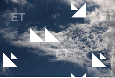 Photo Texture of Blue Clouded Clouds