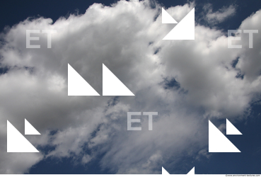 Photo Texture of Blue Clouded Clouds