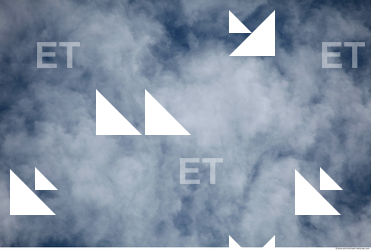 Photo Texture of Blue Clouded Clouds