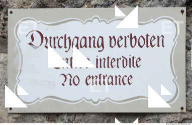 Letter and Numbers Sign