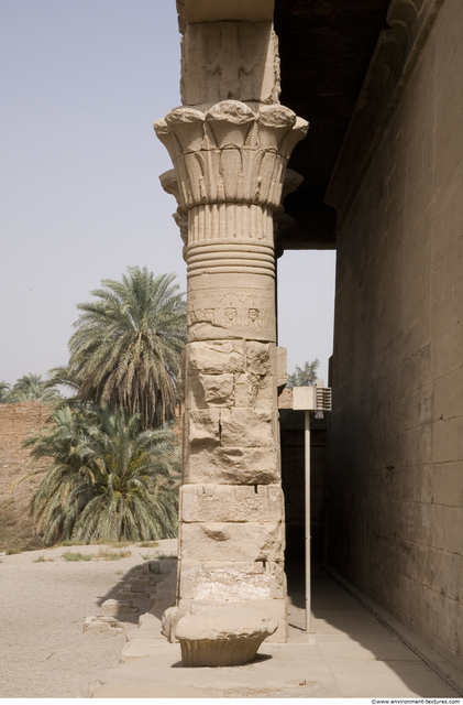 Egypt Dendera Pillars