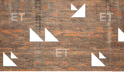 brick wall leaking dirty orange