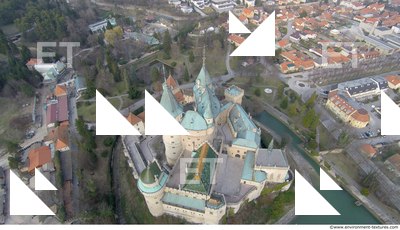 bojnice castle from above 0003